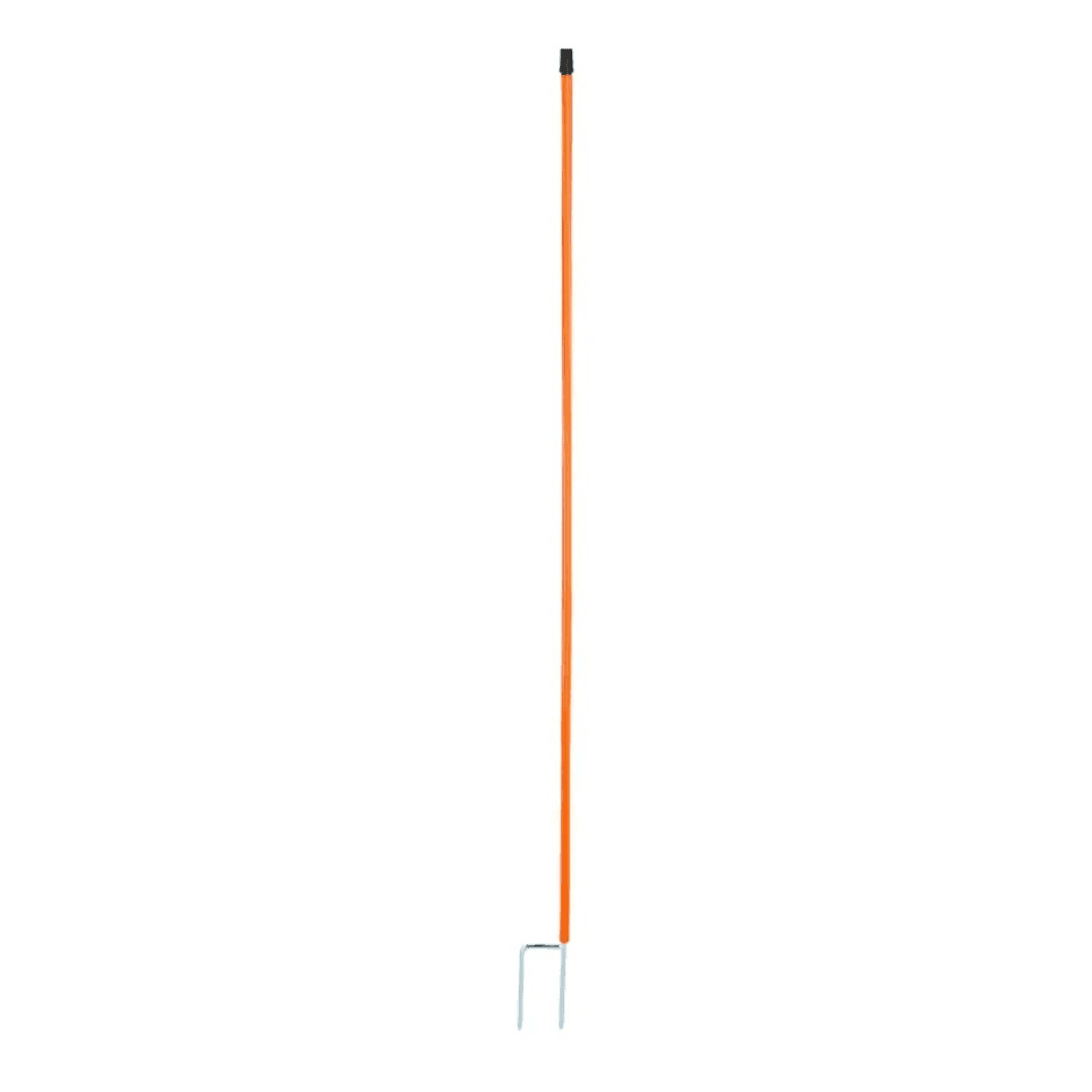 Poteau de remplacement 106 cm double pointe pour filets à volailles, orange
