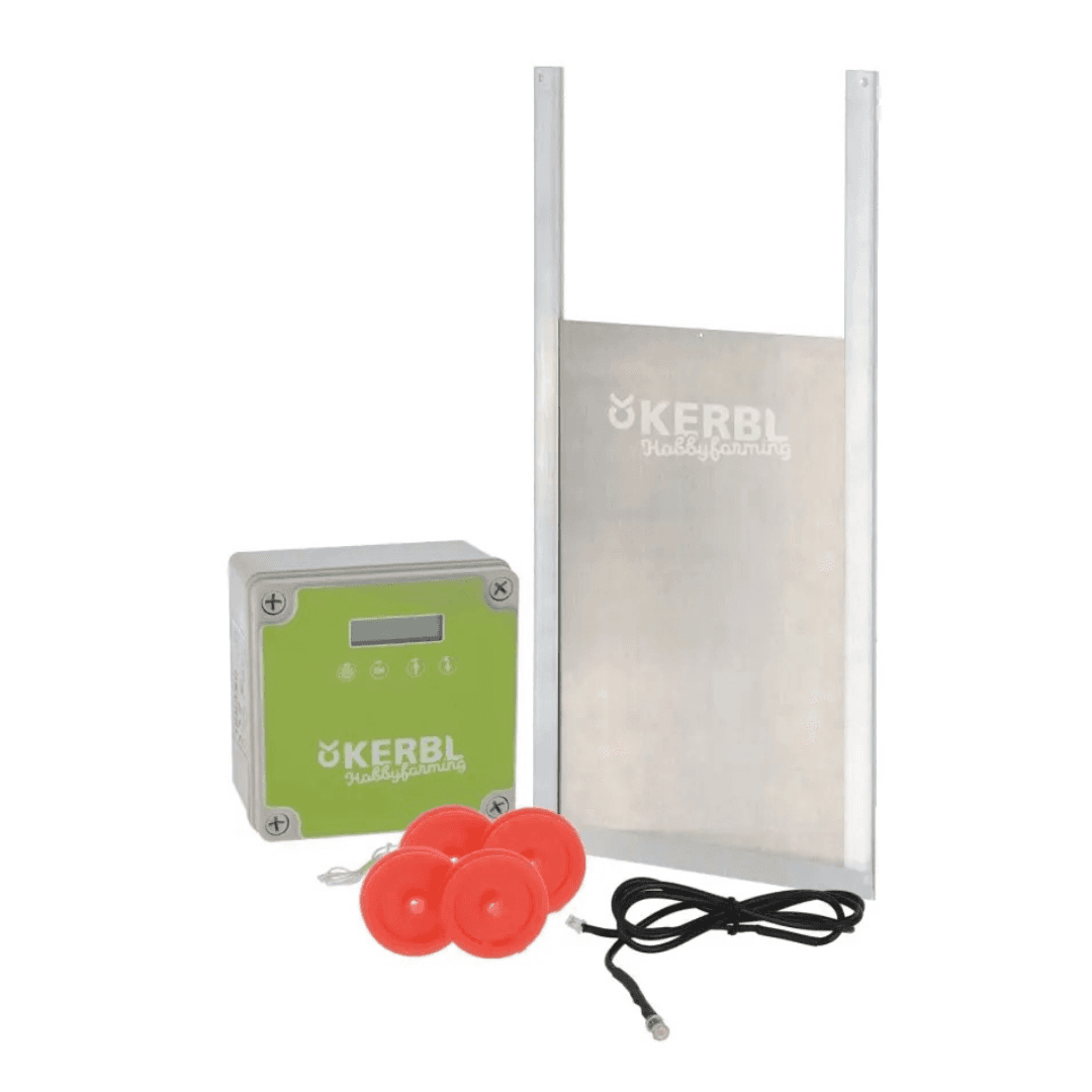 Kit complet porte poulailler automatique, 43X40cm, taille L