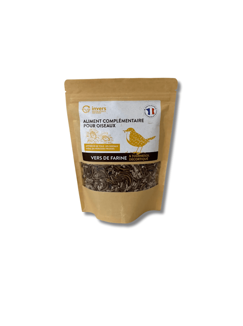 Mélange de vers de farine et de tournesol décortiqué 250g
